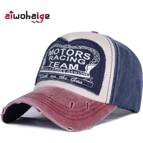 Wholesale Spring Washed Cotton Baseball Cap Women Men Vintage Snapback Hat Fashion Hip Hop Hat Outdoor Sport Trucker Bone Gorro