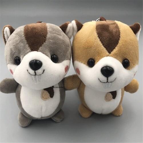 BIG 12CM Squirrel Plush Toy IN 3Colors- Plush Stuffed Toy Doll - Keychain Gift Pendant Plush Toy