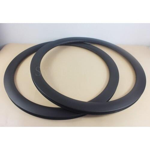 Clincher 50mm depth 25mm width 24/24 holes cyclocross road disc bicycle rims Light CX carbon bike wheel rims no braking track