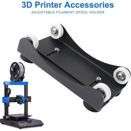3D Printer Filament Spool Holder Acrylic Material Supplies Tray Fixed Stand Filament Spool Holder Adjustable Printer Accessories
