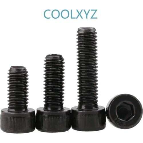 DIN912 Promotion 12.9 Class Cup Head Hex screw Slender Bolt M6-M12 inside cylindrical head Half tooth screw bolts 5Pcs