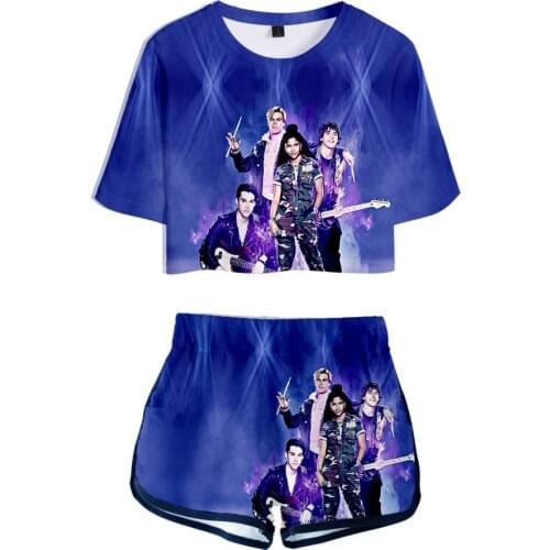 Julie and the Phantoms Tshirt Shorts Sets Tracksuit Summer Short Sleeve Crop Top+Shorts Streetwear Womens Sets Students Clothes