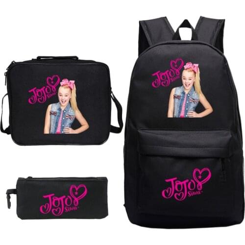 JOJO Preppy Mochila Feminina Escolar New Kids Backpack Laptop Travel Backpack School Bags for Teens Boys Girls Bagpack 3pcs/set