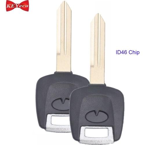 KEYECU 2pcs for Infiniti FX35 FX45 G35 QX56 Transponder Ignition Key With ID46 Chip N104T H0564-5Z010 H0564-CD000 H0564-CD010