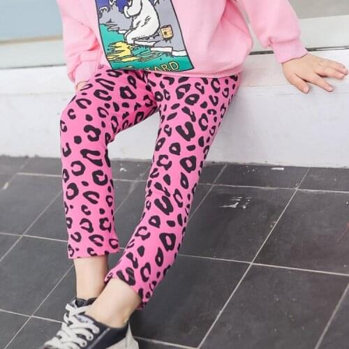 Girls Leopard Leggings Cotton Elastic Skinny Leggings for Girls 2 3 4 5 6 Years Toddler Baby Pencil Pants Kids Trousers Bottoms