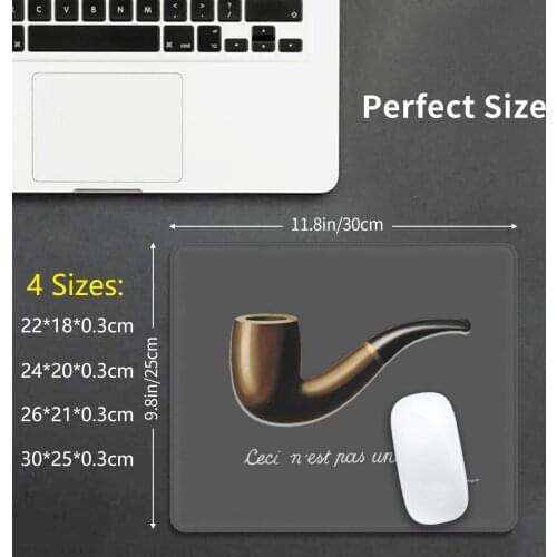Mouse Pad This Is Not A Pipe , Ceci N&Amp ; Amp ; #39 ; Est Pas Une Pipe , Magritte Inspired , Sketch , Online Store