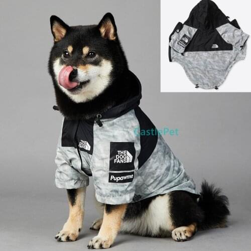 New Puppy Jacket Autumn Winter Windbreaker Pet Coat Medium Large Dog Jacket Shiba Inu Terrier Bulldog Pug Waterproof Dog Jacket