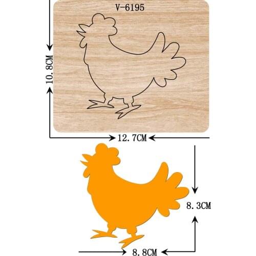New cock wooden dies cutting dies for scrapbooking Multiple sizes V-6195