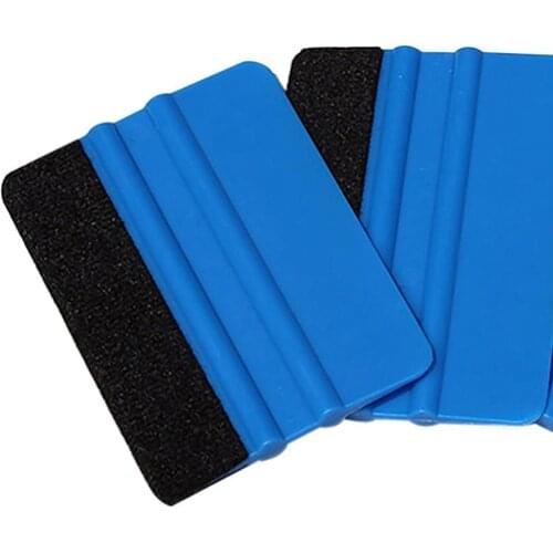 Plastic Car Squeegee Decal Wrap Applicator Soft Felt Edge Scraper Paster Tool