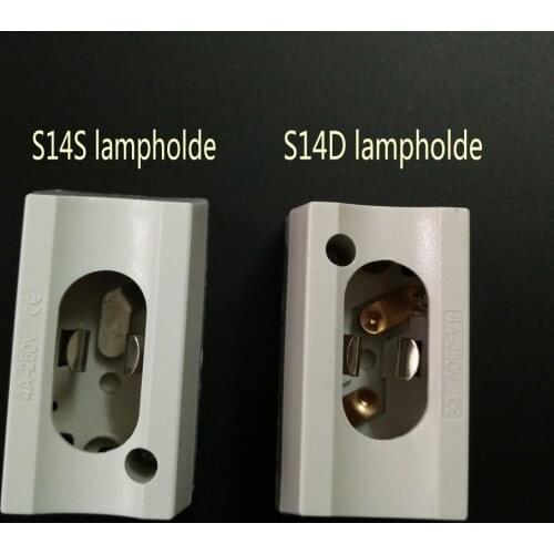 S14S S14D lampholde LED s14s s14d base holder Linestra Lamp holder 4A 250V CE