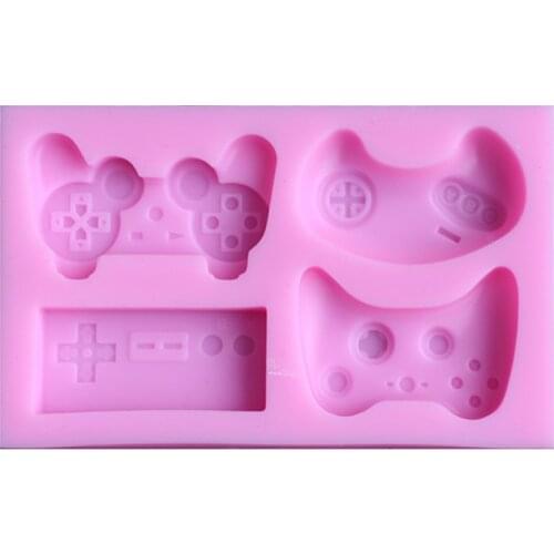 Silicone Mold Gamers Boy Gift Game Controller Fondant Silicone Mould Cake Decoration Sugar Mold Baking Sugarcraft Mold K330