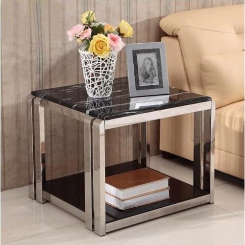 Corner a few European marble corner a few small apartment a few high-grade stainless steel angle Bedside