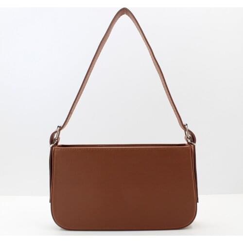 Womens Zipper Baguette Bag Tan women ladies hand bag cross straps for holding bags top handle small big size bölünm