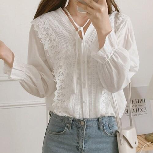 2021 Spring Blusas Mujer De Moda White Tops Women Tops and Blouses Feminina Dames Blouses Korean Style Office Lady Shirts