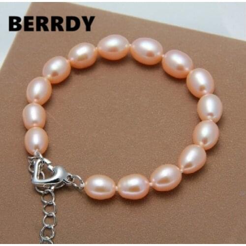 Fashion Cultured Freshwater Pearl Bracelet Natural Pearl Jewelry for Women