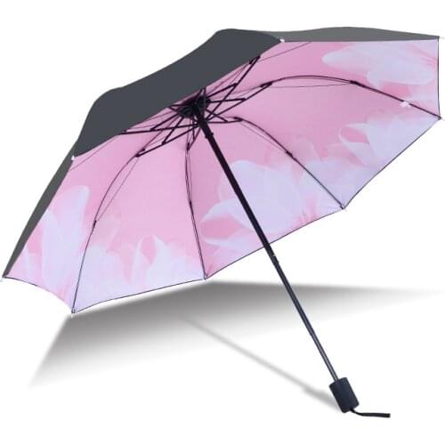 Umbrella Rainy Women Men Reverse Folding Compact Travel Inverted Inside 3 Folding Sunny Outdoor 8 Ribs Womens Unbrellas