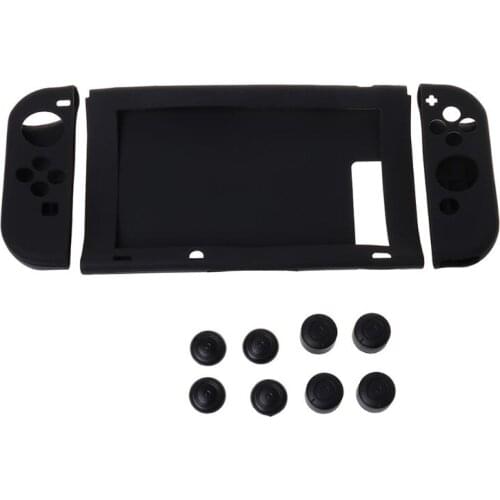 11 in 1 Protective Sink Cover Case Cap Set Soft Silicone Shockproof Anti-Wear Replacement for nintendo switch Console NS