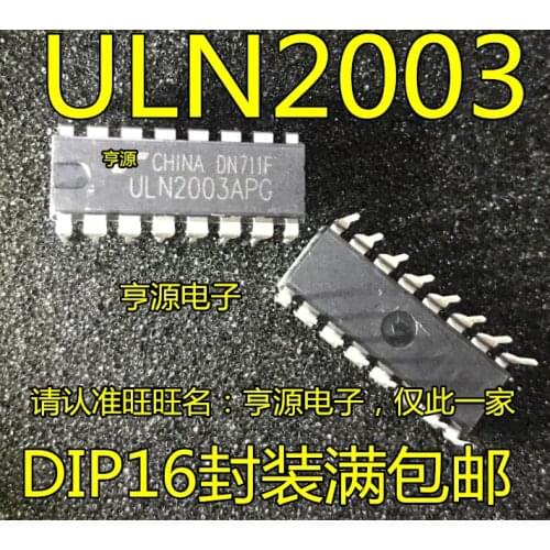 20 PCS ULN2003APG ULN2003 driver chips into DIP16 good quality home furnishings