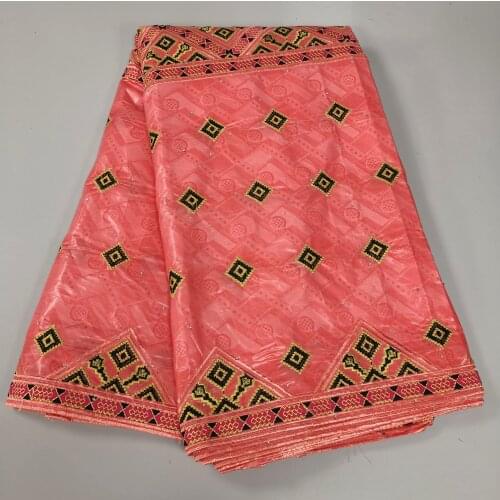 2021 Newest African High Quality Soft Bazin Riche Lace Fabrics Embroidery Brocade Fabrics Basin Riche Brode Lace For Party