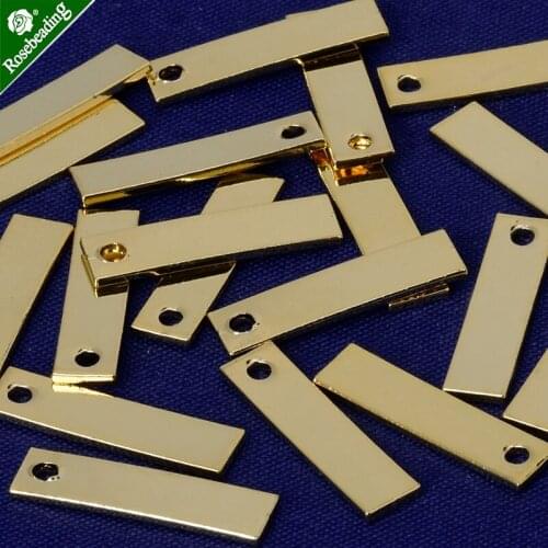 35.1x7.3mm Brass rectangle Stamping Blank Bar,necklace bar blanks ,Name Plated,DIY Jewelry,Sold 20pcs/lot