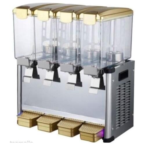 9L*4Tank Commercial Frozen Hot Cold Drink Beverage Milk Juice Dispenser fast shipping