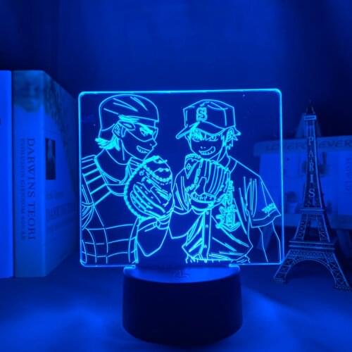 Ace of Diamond Anime Led Light for Bedroom Decor Nightlight Kids Birthday Gift Manga Night Light Room Table Lamp Ace of Diamond