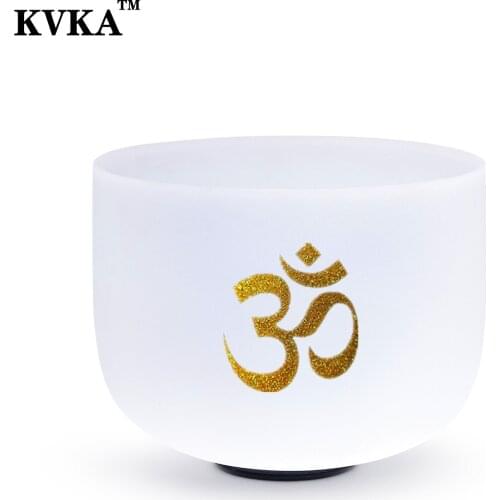 KVKA 8" C DEFGAB any one Note Chakra Quartz Crystal Singing Bowl Sound Healing with case free