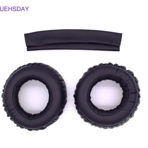 UEHSDAY Black Replacement Top Headband Earpad Pads Cushion Set For Sony MDR-XB700 Headphone
