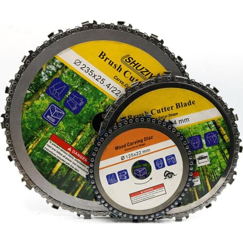 100MM 125MM 115MM 254MM Angle Grinding Wood Carving Disc Woodworking Chain Grinder Chain Saws Disc Chain Plate Tool
