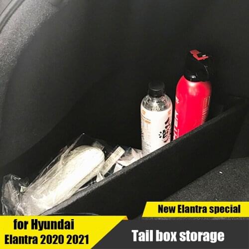 For Hyundai Elantra Avante CN7 2020 2021 trunk storage baffle storage box storage and finishing