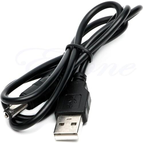 Hot USB 2.0 Male A to DC 5.5mm x 2.1mm Plug DC Power Supply Cord Socket Cable R9JB