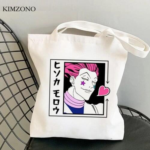 Hunter x Hunter shopping bag tote cotton jute bag shopper eco handbag bag foldable boodschappentas sacola fabric sac tissu