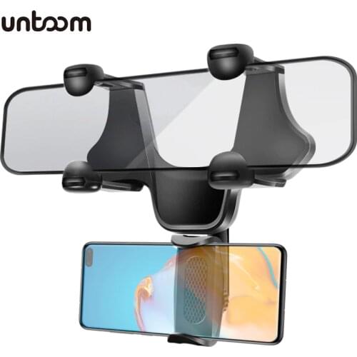 Upgrade Car Rearview Mirror Phone Mount Universal Car Phone Holder for iPhone 12 Pro Max Samsung Xiaomi In Car Smartphone Cradle