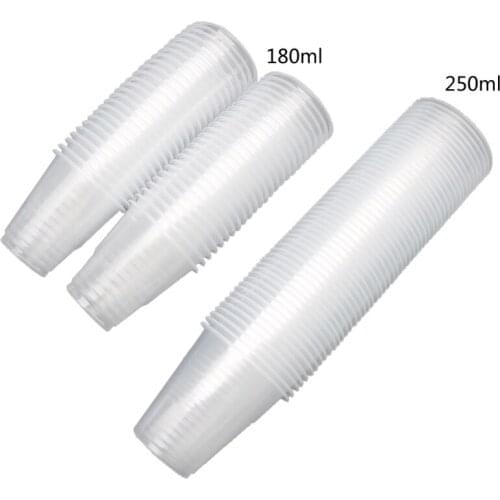 100Pcs 180ml 250ml Large Plastic Disposable Cups Kit Resin Casting Mixing Stirring Cups Dispenser Epoxy Resin Art Tools