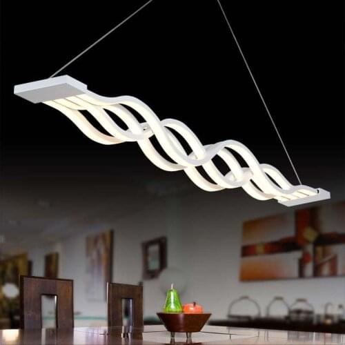 Creative Pendant Lamp LED Restaurant Light For Home Lighting Highlight Hanging Lamp White Suspension Lamp AC85-265V Decor Lamp