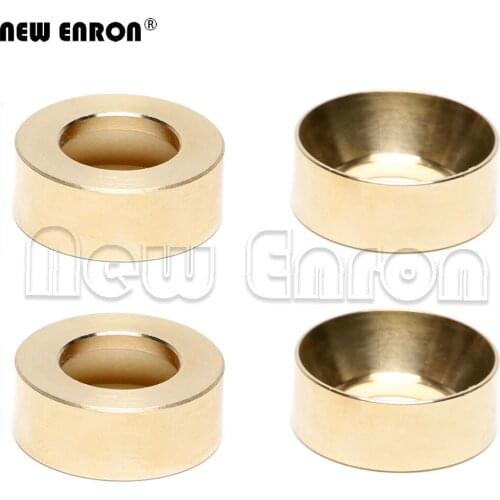 NEW ENRON Brass Wheel Hub Counterweight Balance Weight 4pcs for 1/24 RC Crawler Axial SCX24 90081 C10 AXI90081T1 Upgrade parts