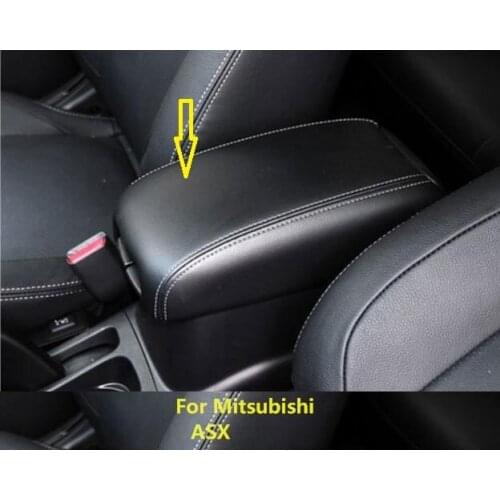 Customzied Microfibre Leather Center Armrest box protection Cover For Mitsubishi ASX car accessories interior