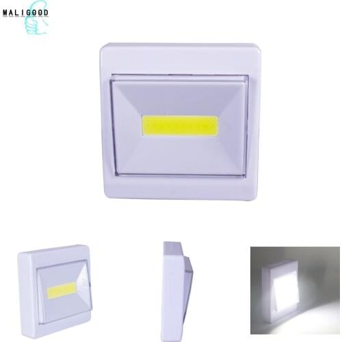MALIGOOD COB LED Night Light Under Cabinet Light With Adhesive Sticker Wall Lamp Wardrobe Cupboard Drawer Closet Bedroom Kitchen