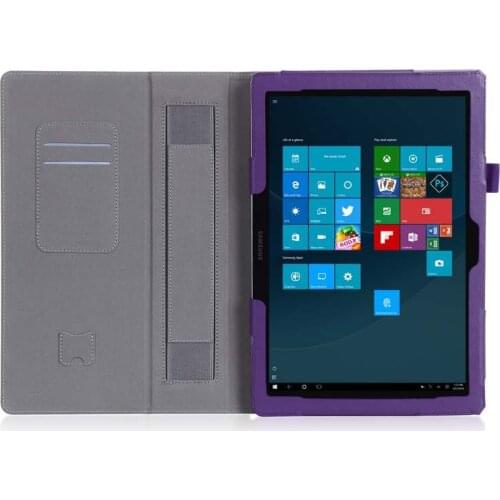 Slim Folio Stand PU Leather Magnetic Smart Sleep Cover Funda Case For Samsung Galaxy TabPro S SM-W707 W703 W700 12" Tablet Coque