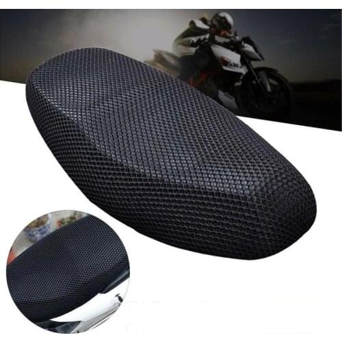 Universal Motorcycle Protecting Cushion Seat Cover Net 3D Mesh Saddle Seat Cover Electric Bike Scooter Insulation Cushion Cover