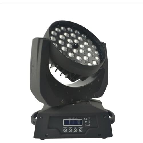 Hot Sale LED Wash 36*12W Moving Head Light With Zoom RGBW 4in1 Focusing Shaking Head Dyeing Lights Stage Wedding Bar