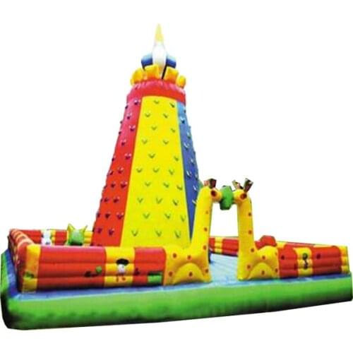 High quality customize amusement park sports games children inflatable climbing wall for amusement