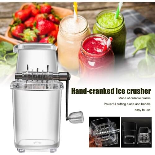 High-quality Portable Ice Crusher Manual Hand Crank Kitchen Bar Ice Blender Machine Grinding Carp Bait Making Fishing Tackle