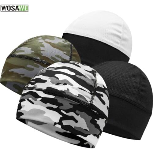WOSAWE Summer Cooling Cycling Skull Cap Helmet Liner Hat Running Football Beanie Bicycle Bike Bandana Ciclismo UV Protection
