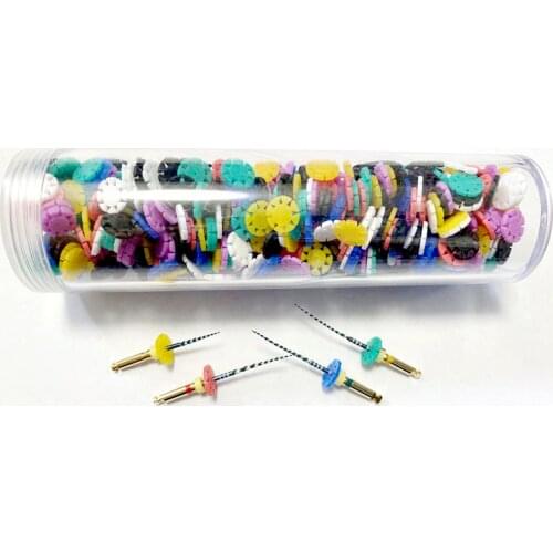 Colorful Silicone Memo Discs Memory Disc For Dental Files Counters Endo Safety Usage 500/Bottle