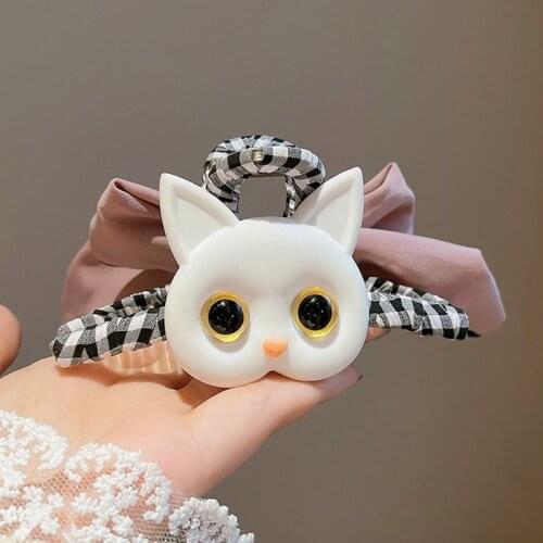 1 Pc New Summer Hair Claw Korean Style Cute Black White Cat Acrylic Hairpin Elegant Trendy Hair Accessories For Women