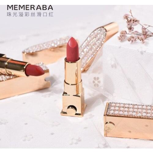 Pearly Lustre Yi Cai Silky Good-looking Long-lasting Does Not Fade Matte Small Gold Diamand Pearl Lipstick MB008