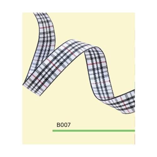 100yards/roll 3/8 Inch(10mm) Scotland Polyester Gingham Ribbon For Hair Bows