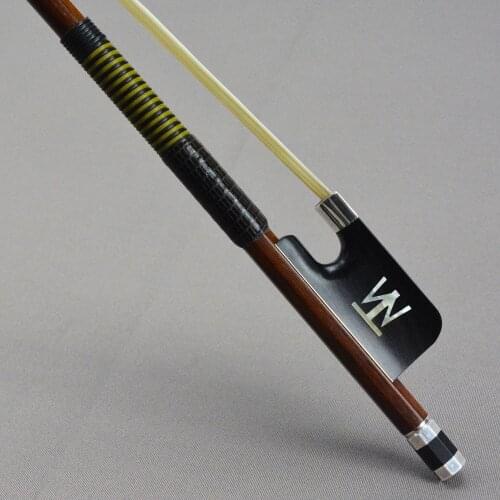 4/4 Size MASTER Fine Pernambuco Cello Bow STRONG Stick Silver fittings ACTUAL BOW No.55