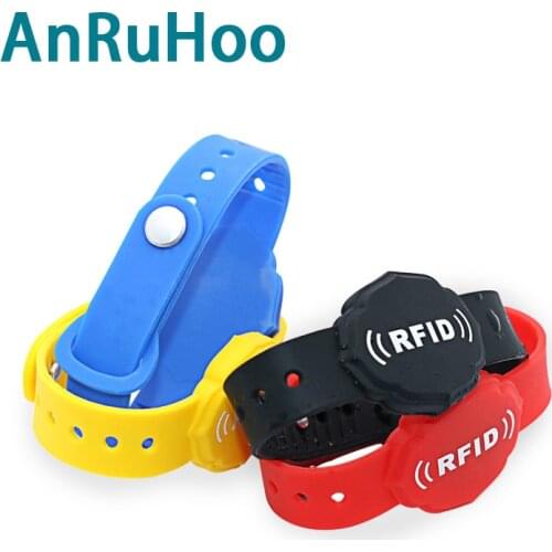 5pcs Rfid Smart T5577 Chip Wristband Rewritable Clone Copier Badge 125khz Duplicator Token Em4305 Copy Key Bracelet